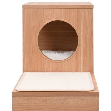 Cat Condo House with Sisal Scratching Mat - 100 cm