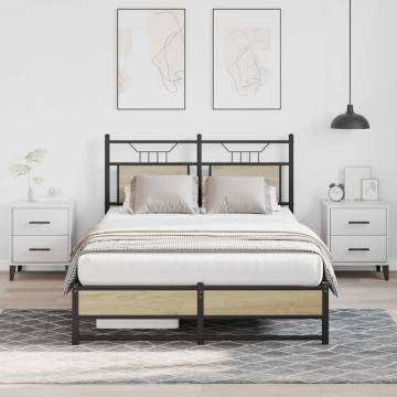 Sonoma Oak Bed Frame 120x200 cm - Durable & Stylish Design