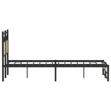 Sonoma Oak Bed Frame 120x200 cm - Durable & Stylish Design