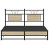 Sonoma Oak Bed Frame 140x190 cm | Durable & Stylish Sleep