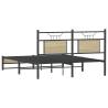 Sonoma Oak Bed Frame 140x190 cm | Durable & Stylish Sleep