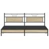 Metal Bed Frame Sonoma Oak 200x200 cm - Durable & Stylish