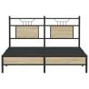 Sonoma Oak Bed Frame 137x190 cm - Durable & Stylish Design