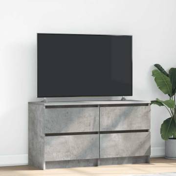 Concrete Grey TV Cabinet 100x35x54 cm - Stylish Storage Solution