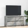  TV Cabinet Concrete Grey 100x35x54 cm Engineered Wood Colour concrete grey Quantity in Package 1 Width 100 cm (4 drawers) 