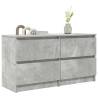 Concrete Grey TV Cabinet 100x35x54 cm - Stylish Storage Solution