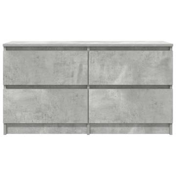 Concrete Grey TV Cabinet 100x35x54 cm - Stylish Storage Solution