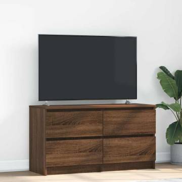 Brown Oak TV Cabinet - Stylish Storage Solution | Hipomarket