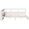 Bookcase Bed without Mattress - White 120x200 cm Solid Pine