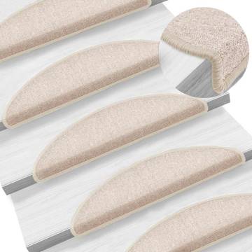 20 pcs Taupe Stair Mats - Non-Slip & Washable | Hipo Market