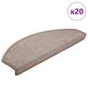  Stair Mats 20 pcs Light Brown 65x24x4 cm Colour light brown Size 65 x 24 x 4 cm Quantity in Package 20 