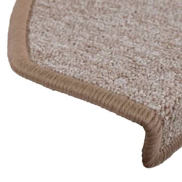 Stair Mats 20 pcs - Light Brown | 65x24x4 cm | HipoMarket