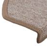 Stair Mats 20 pcs - Light Brown | 65x24x4 cm | HipoMarket