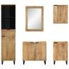 5 Piece Bathroom Furniture Set - Solid Wood Mango | HipoMarket