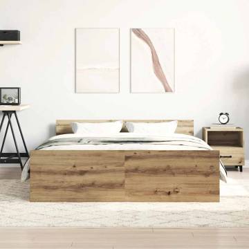 Artisan Oak Bed Frame 135x190cm - Stylish & Durable