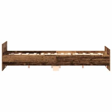 Old Wood Bed Frame 180x200cm - Durable Engineered Wood | Hipomarket