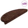  Stair Mats 20 pcs Brown 65x21x4 cm Colour brown Size 65 x 21 x 4 cm Quantity in Package 20 