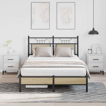 Sonoma Oak Bed Frame 120x190 cm - Stylish & Durable