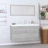  3 Piece Bathroom Furniture Set Concrete Grey Colour concrete grey Number of 1 