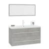 3 Piece Concrete Grey Bathroom Furniture Set