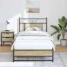 Sonoma Oak Bed Frame 75x190 cm - Stylish & Durable