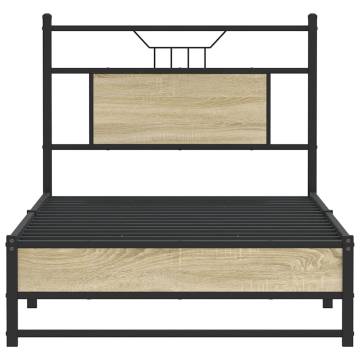 Sonoma Oak Bed Frame 75x190 cm - Stylish & Durable