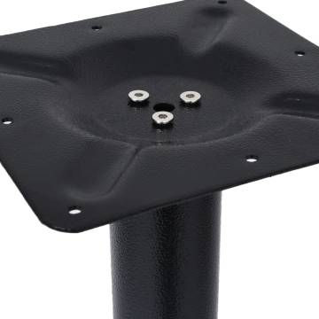 Bistro Table Leg Black - Sturdy Cast Iron | Hipomarket