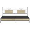 Sonoma Oak Metal Bed Frame 180x200 cm Super King - Hipomarket UK