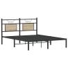 Sonoma Oak Bed Frame without Mattress - 137x190 cm