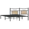 Sonoma Oak Bed Frame without Mattress - 137x190 cm