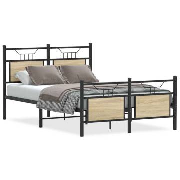 Sonoma Oak Bed Frame 120x200 cm | Stylish & Durable Design