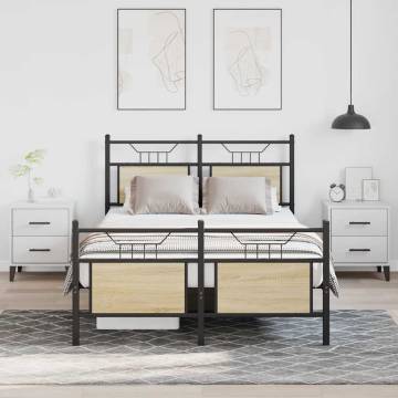 Sonoma Oak Bed Frame 120x200 cm | Stylish & Durable Design