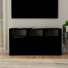 TV Cabinet Black 102x37.5x52.5 cm Engineered Wood Colour black Quantity in Package 1 