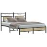 Sonoma Oak King Size Bed Frame 150x200 cm | HipoMarket UK