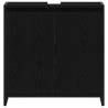 Bathroom Cabinet Black Oak 60x33x61 cm | Hipomarket UK