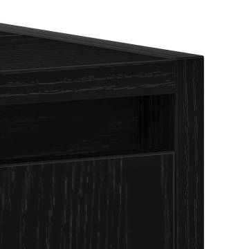 Bathroom Cabinet Black Oak 60x33x61 cm | Hipomarket UK