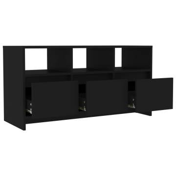 Stylish Black TV Cabinet - 102x37.5x52.5 cm | HipoMarket