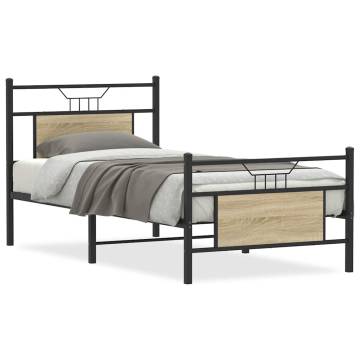 Sonoma Oak Bed Frame 80x200 cm - Stylish & Durable | HipoMarket