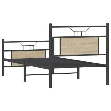 Sonoma Oak Bed Frame 80x200 cm - Stylish & Durable | HipoMarket