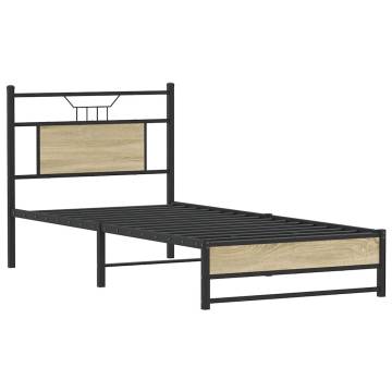 Sonoma Oak Bed Frame 90x200 cm - Durable & Stylish