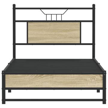 Sonoma Oak Bed Frame 90x200 cm - Durable & Stylish