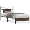 Brown Oak Bed Frame 75x190 cm - Small Single | HipoMarket