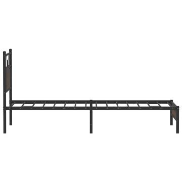 Brown Oak Bed Frame 75x190 cm - Small Single | HipoMarket