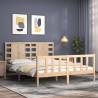 King Size Solid Wood Bed Frame with Headboard | HipoMarket