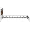 Smoked Oak Bed Frame 193x203 cm - No Mattress Included