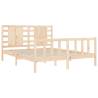 King Size Solid Wood Bed Frame with Headboard | HipoMarket