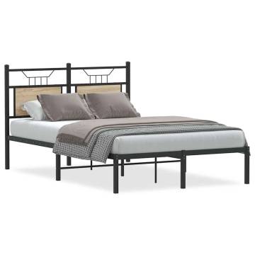 Sonoma Oak Bed Frame 120x190 cm - Stylish & Durable