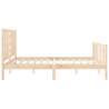 King Size Solid Wood Bed Frame with Headboard | HipoMarket