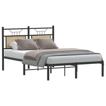 Sonoma Oak Bed Frame 120x190 cm - Stylish & Durable