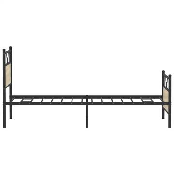 Sonoma Oak Bed Frame 100x190 cm – Stylish Storage Solution